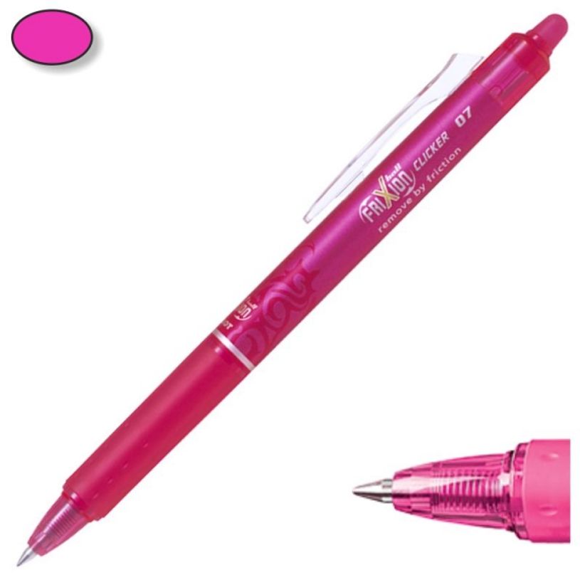 4902505417559-Pilot Frixion Ball Clicker - Roller effaçable - 0,7 mm - rose--1