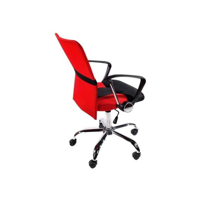 3760185023030-OfficePro LOUVOIS - Fauteuil - accoudoirs - maille - noir, rouge-P_79366944_3-2