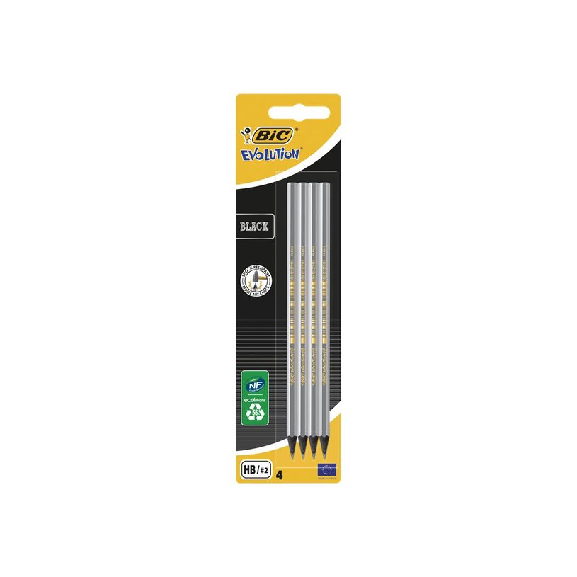 3086123278004-BIC Écolutions BLACK - Pack de 4 Crayons à papier-P_79366994_2-4
