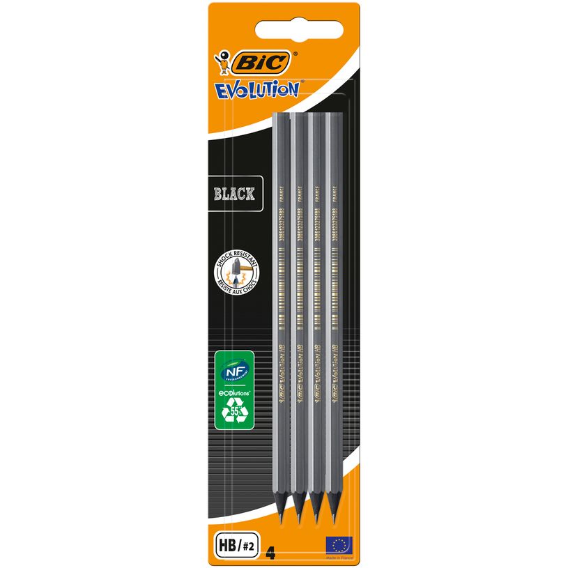 3086123278004-BIC Écolutions BLACK - Pack de 4 Crayons à papier-P_79366994_3-0