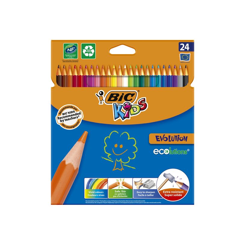 3270220076421-BIC Kids ecolutions Evolution - 24 Crayons de couleur-P_79367006_1-14
