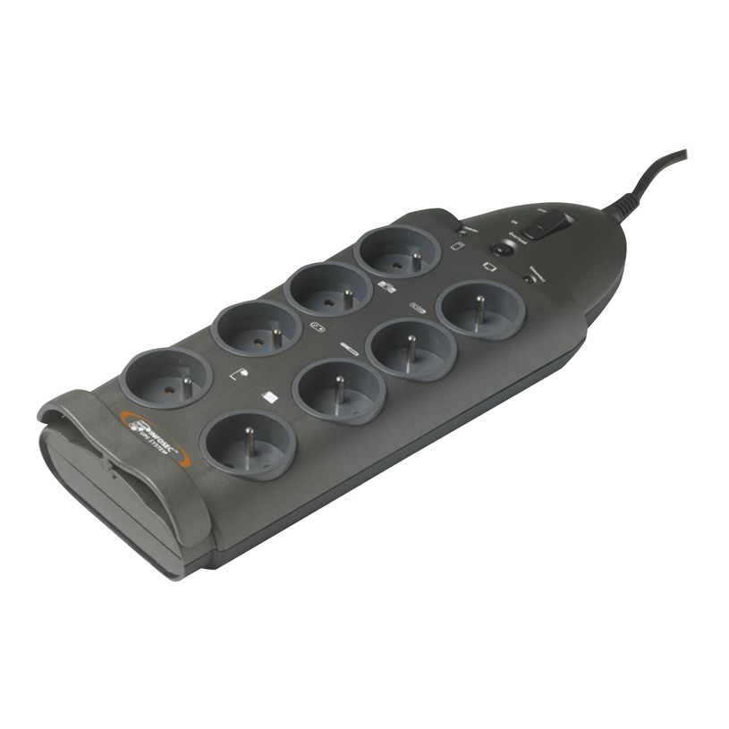 3700085612729-INFOSEC S8 - Multiprise parafoudre 8 prises - parasurtenseur 2500 W-P_79367151_2-0