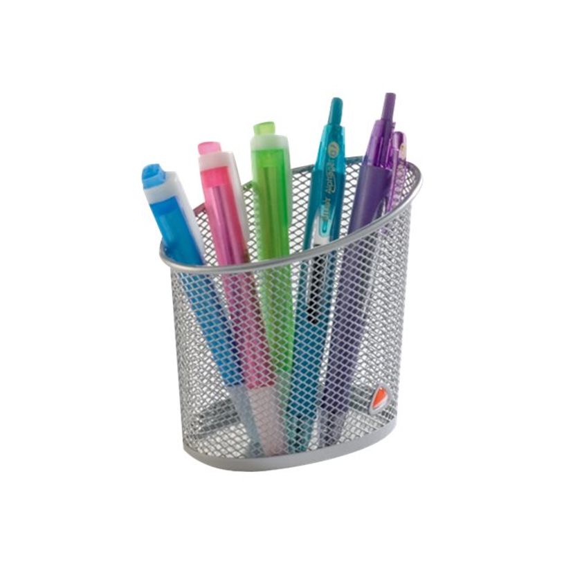 3129710008896-ALBA - Pot à crayons - maillon métallique - gris-P_79367166_1-1