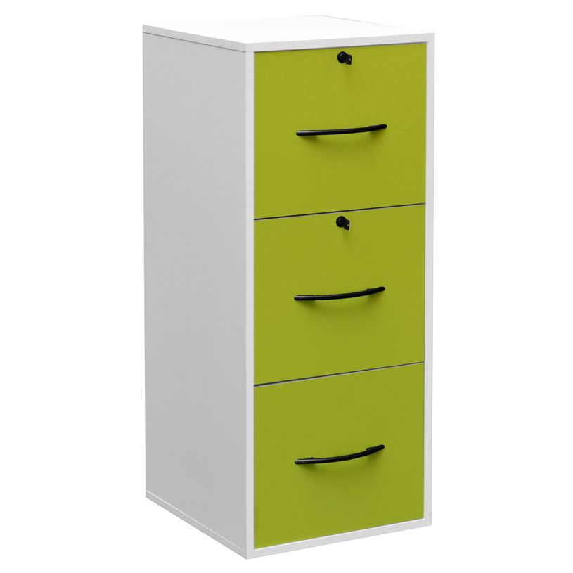 3661597005181-Classeur mélaminé monobloc - 3 tiroirs dossiers suspendus - H101 x L42 x P44 cm - corps b-P_79367187_1-0