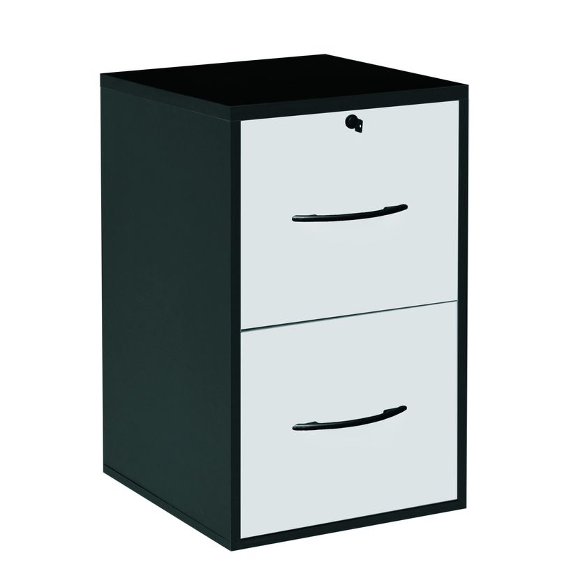 0000793671890-Classeur mélaminé monobloc - 2 tiroirs dossiers suspendus - H69 x L42 x P44 cm - corps no-P_79367189_1-0