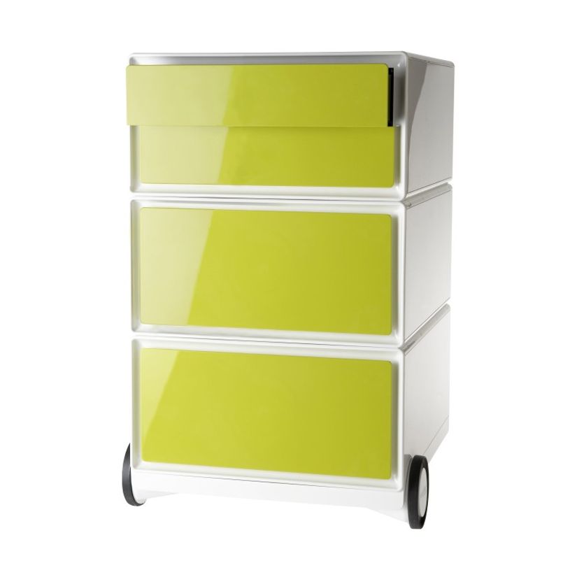 0000793672248-Caisson de bureau mobile EASYBOX - 2 tiroirs et 2 plumiers - Vert-P_79367224_1-0