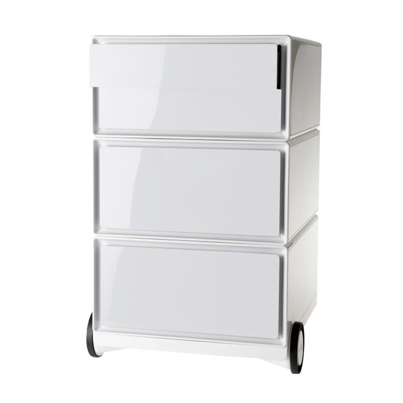 0000793672286-Caisson de bureau mobile EASYBOX - 2 tiroirs et 2 plumiers - Blanc-P_79367228_1-0