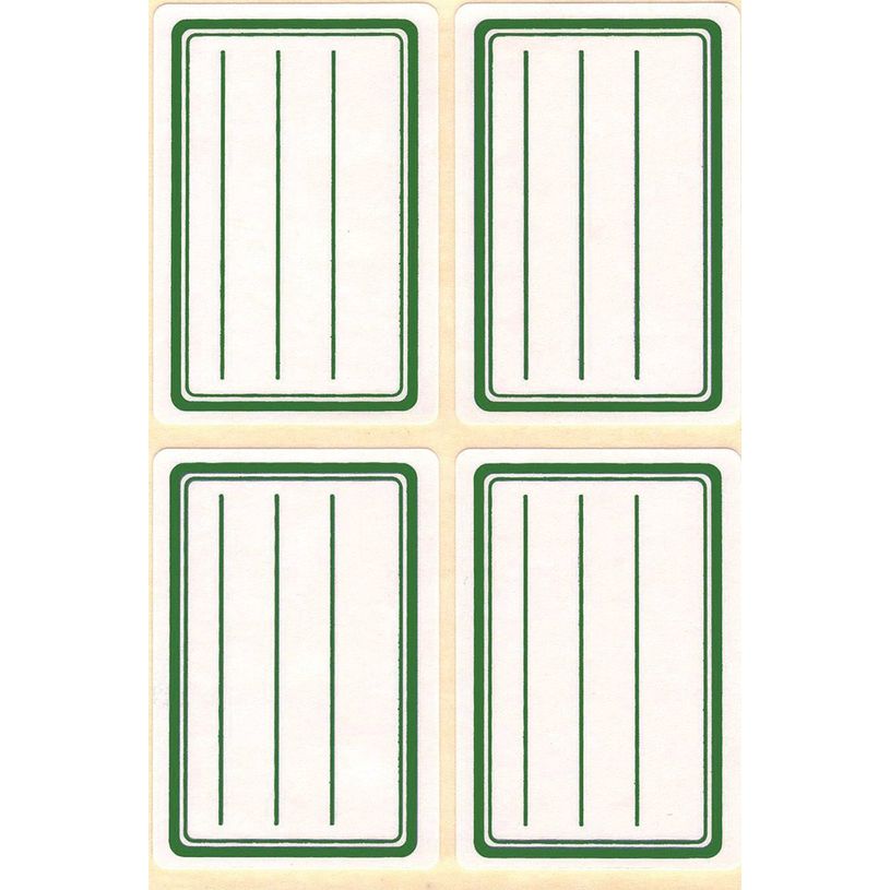 3270241013436-Apli Agipa - 32 Étiquettes scolaires 100% recyclées cadre et lignes verts - 36 x 56 mm - -P_79367239_2-1