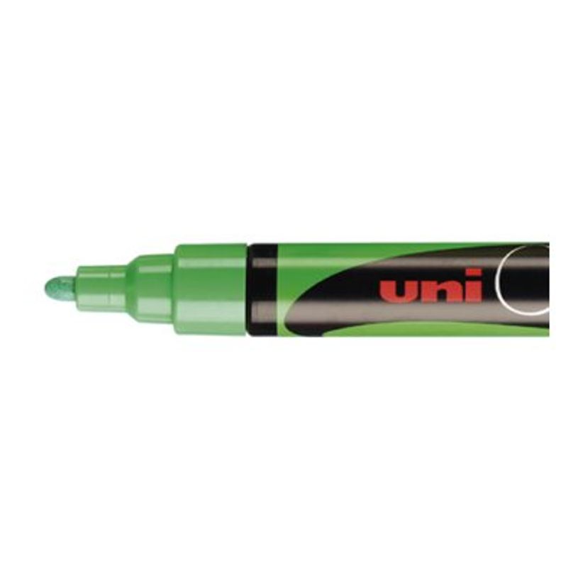 4902778140048-UNI CHALK - Marqueur craie - pointe moyenne conique - vert fluo-P_79367473_3-2