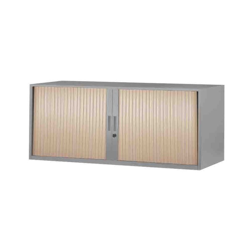 3700339871704-Réhausse pour armoire à rideaux métalliques - L120 x P43 x H43 cm - silver/imitation ch