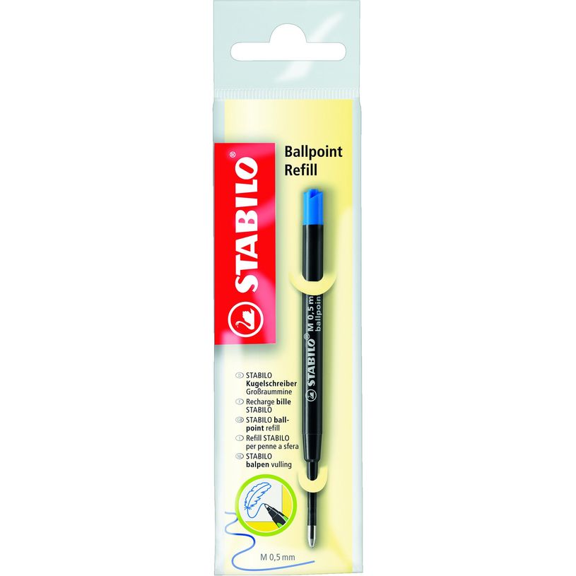 4006381427722-STABILO - Recharge pour stylo EASYball, Pointball - bleu - 0.5 mm - pointe moyenne-P_79367943_1-0