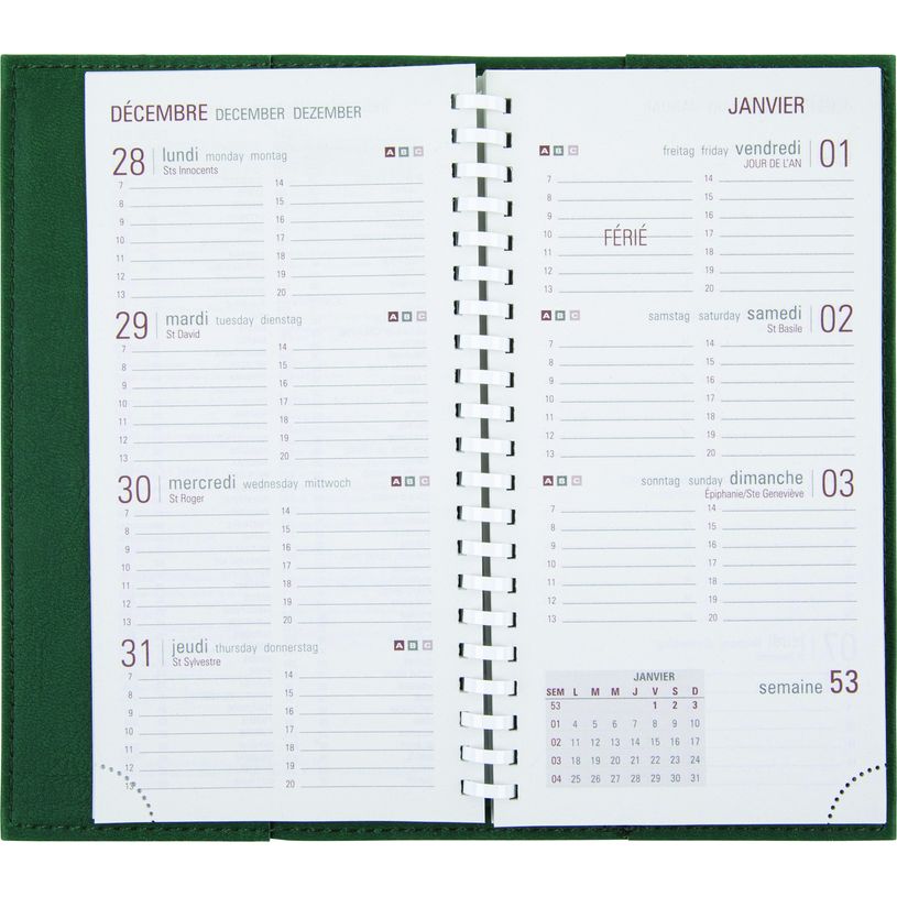 3664447205465-Agenda de poche spiralé Biofriendly - 1 semaine sur 2 pages - 9,5 x 17,5 cm - disponible dans dif-P_79368502_4-3