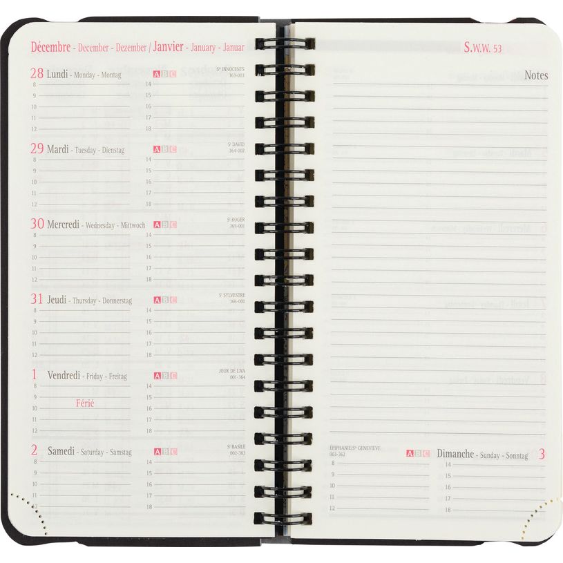 3108728448603-Agenda de poche spiralé Medicis - 1 semaine sur 2 pages - 9,5 x 17,5 cm - disponible dans dif-P_79368504_4-3