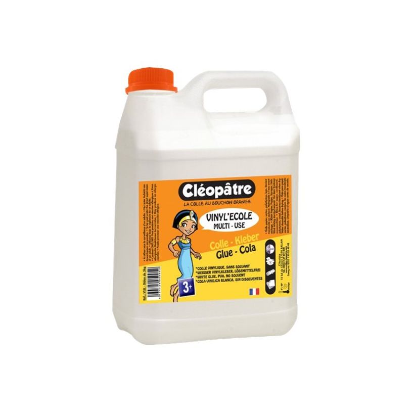 3134724050052-Cléopâtre Vinyl'École - Colle blanche vinylique - Recharge de 5 kg - Spécial Slime-P_79369008_1-0