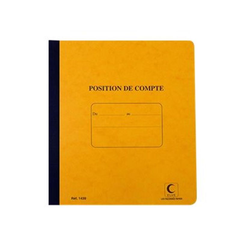 3416790014399-ELVE - Carnet de Position de compte - 21 x 19 cm - 80 pages-P_79369050_1-0