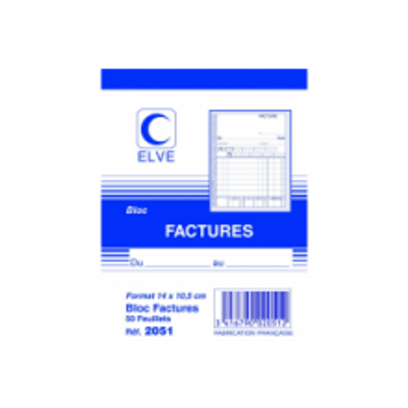 3416790020512-ELVE - Bloc de Factures - 50 dupli - 14 x 10,5 cm-P_79369054_2-1