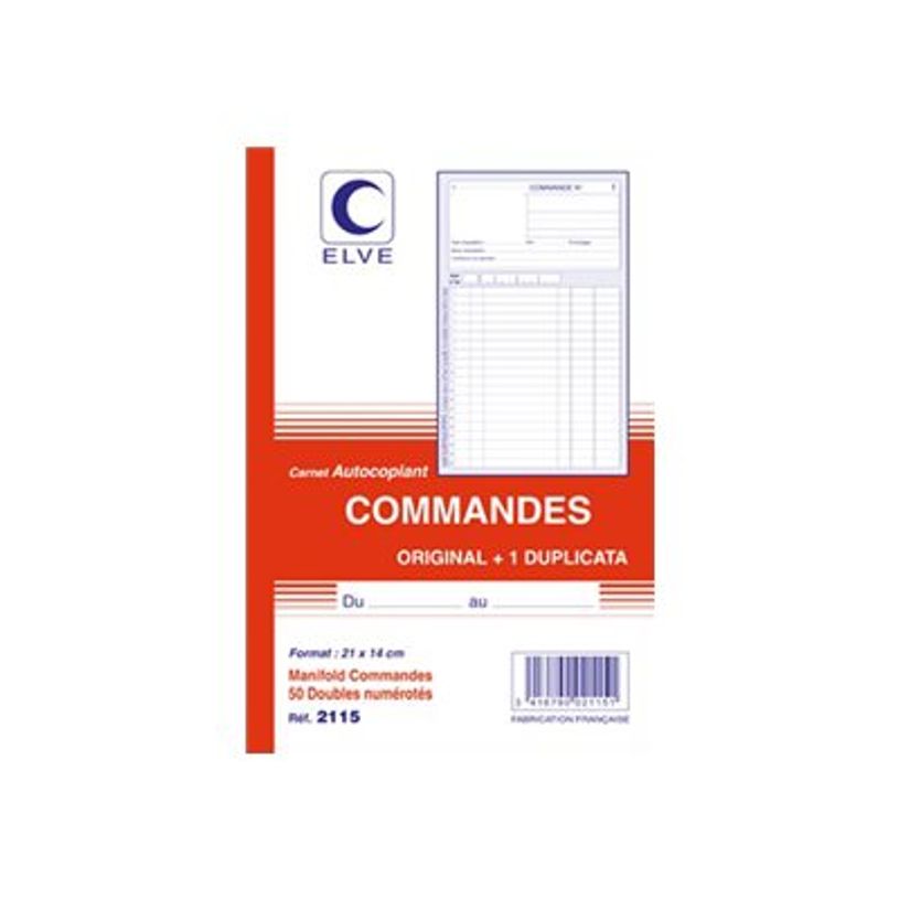 3416790021151-ELVE - Manifold Carnet de commandes - 50 dupli - 21 x 14 cm-P_79369057_1-0