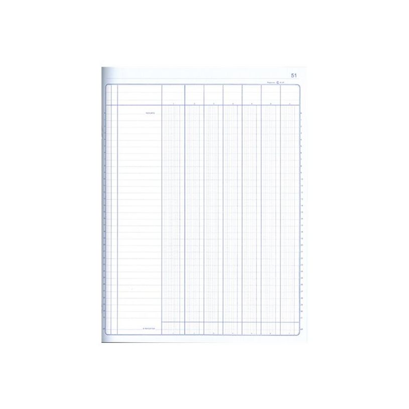 3416790830715-ELVE - Piqûre comptable - 7 colonnes par page - 32 x 14 cm - 100 pages-P_79369076_2-1