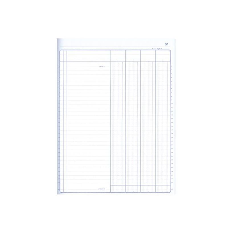 3416798830410-ELVE - Piqûre comptable - 4 colonnes par page - 32 x 25 cm - 80 pages-P_79369090_3-2