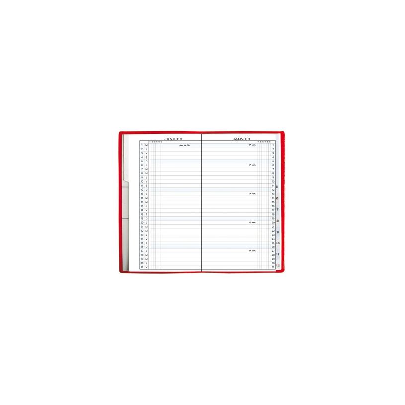 3660942001748-Agenda planning Winner Exaplan 16 - 1 mois sur 2 pages - 9 x 16 cm - disponible dans différentes coule--3