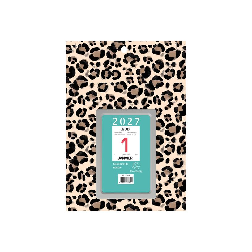 3660942004602-Ephéméride neutre 6,5 x 9,7 cm sur plaque décors Urban Roar 14,5 x 21,5 cm  - Exacompta-P_79369598_2-2