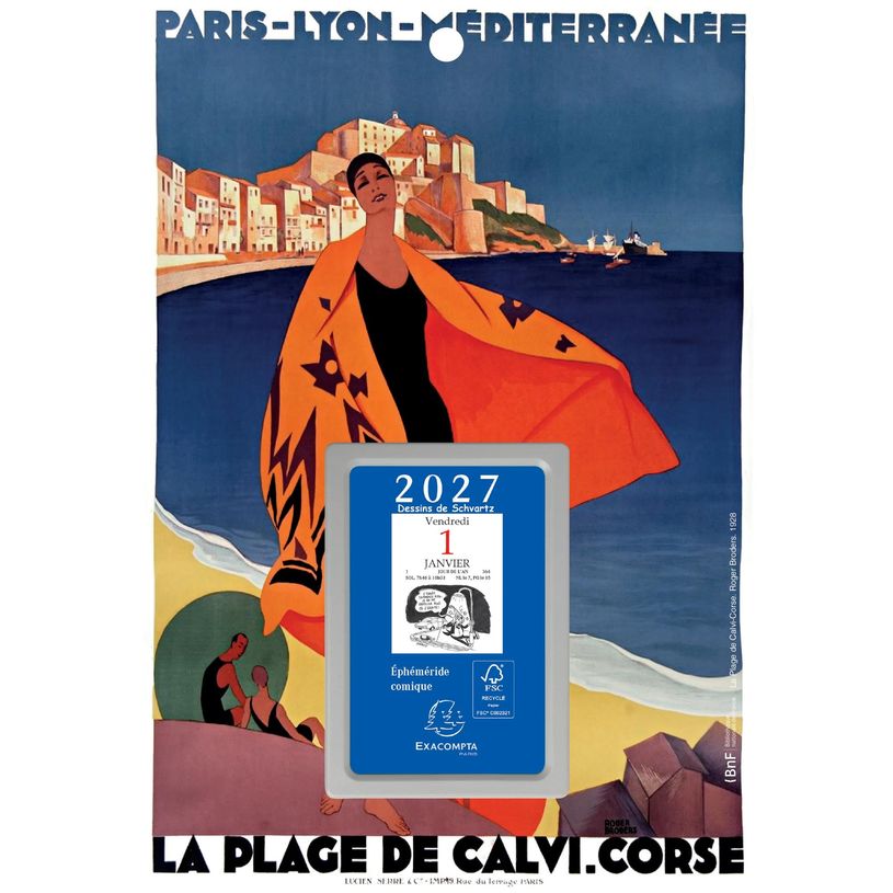 3660942004701-Ephéméride comique 6,5 x 9,7 cm sur plaque décors Affiches Anciennes 18 x 26 cm - disponible dans différentes cou--1