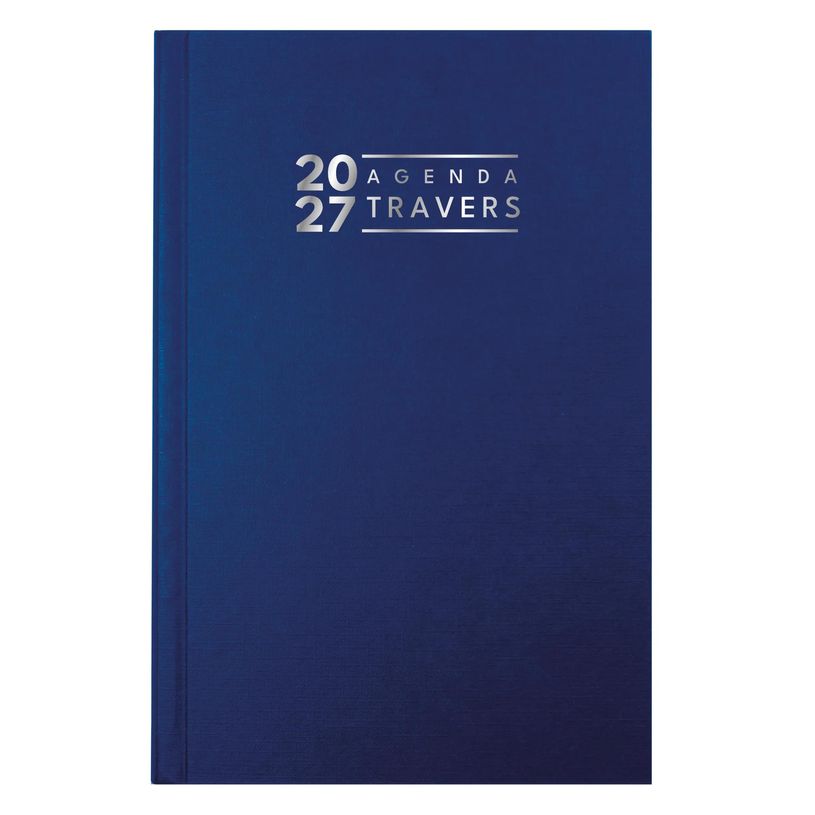 3660942007795-Agenda de bureau Carré ordinaire- Travers horaire - 1 jour par page - 13,5 x 21 cm - disponible dans différentes cou--0