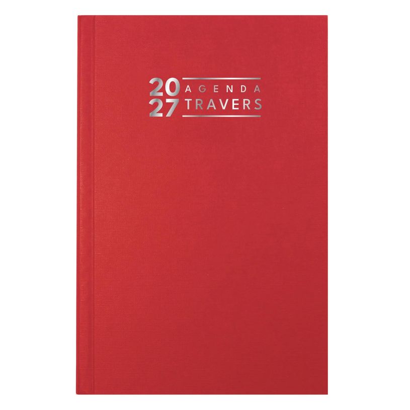 3660942007795-Agenda de bureau Carré ordinaire- Travers horaire - 1 jour par page - 13,5 x 21 cm - disponible dans différentes cou--2
