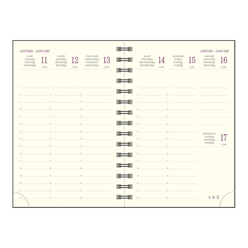 3660942033619-Agenda de poche spiralé Swan Eurotime 13S - 1 semaine sur 2 pages - 9 x 13 cm - disponible dans diff-P_79369698_1-4