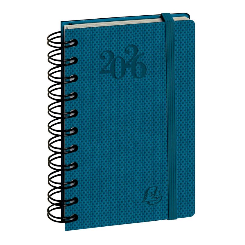 3660942124324-Agenda de poche à élastique Swan - 1 jour par page - 9 x 14,6 cm - disponible dans différentes coule--0