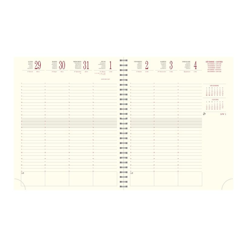 3660942124430-Agenda de bureau spiralé Swan Eurotime 22S - 1 semaine sur 2 pages - 18,5 x 22,5 cm - disponible dans dif-P_79369759_11-7