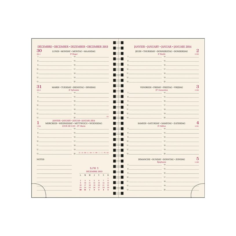 3660942224352-Agenda de poche spiralé Swan Eurotime 16S - 1 semaine sur 2 pages - 9 x 16 cm - disponible dans diff-P_79369796_6-6