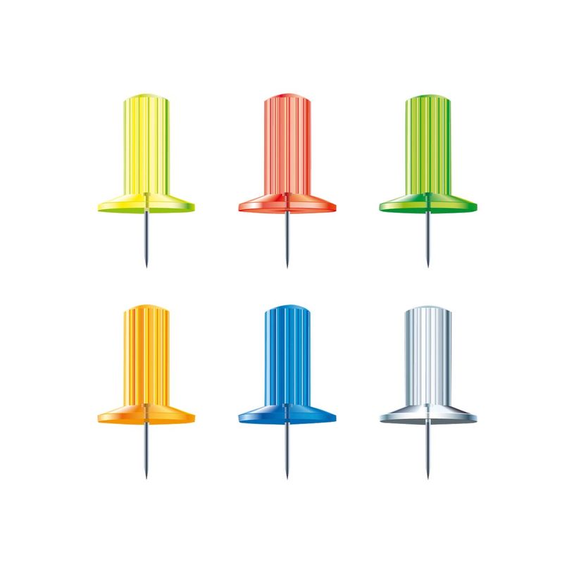 3364220149459-Exacompta - 25 Épingles papic - 10 mm - couleurs transparentes assorties-P_79369925_1-0