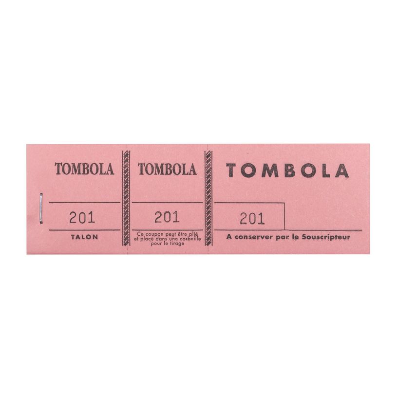 3130631965007-Bloc Tombola – 100 Feuillets Numérotés, 3 Volets, 4,8×15 cm – Couleurs Assorties-P_79369926_12-6