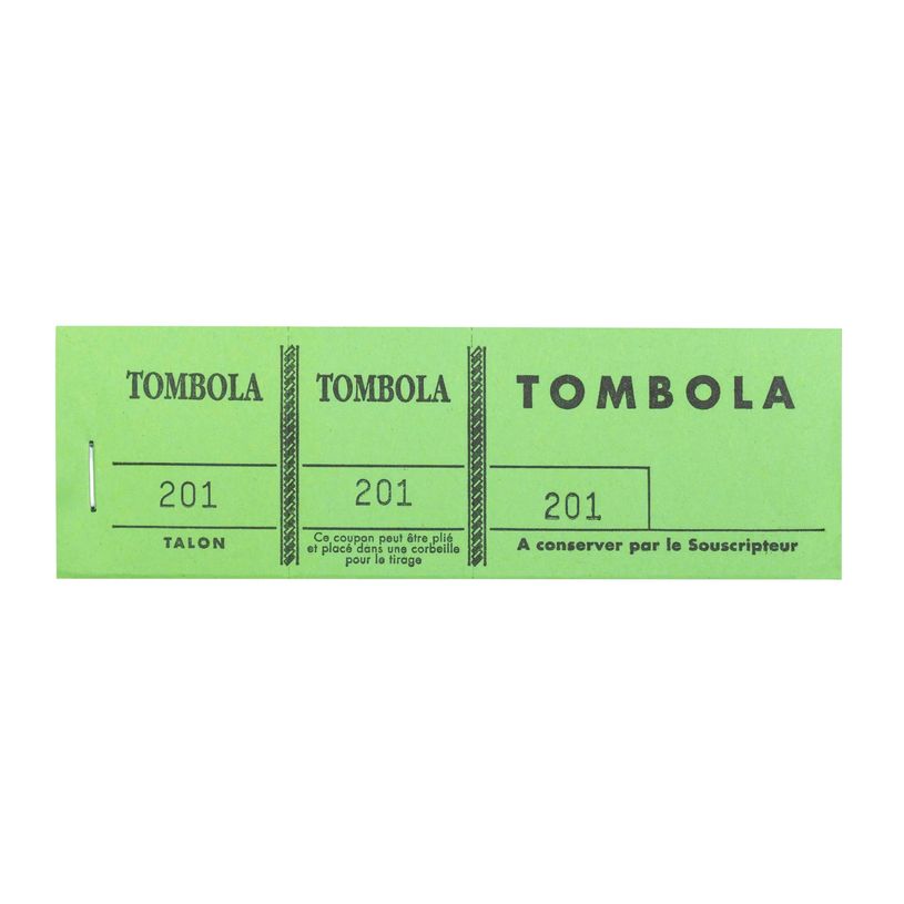 3130631965007-Bloc Tombola – 100 Feuillets Numérotés, 3 Volets, 4,8×15 cm – Couleurs Assorties-P_79369926_13-12