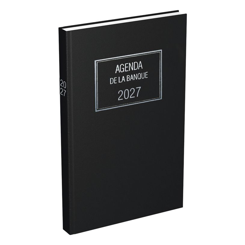 3147281105165-Lecas - Agenda Banquier Long - 1er prix - 2nd volume - 15x34 cm - 768P - 1 jour/2 pages - noir--0