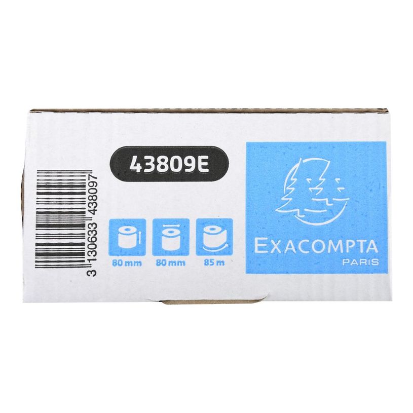 3130633438097-Exacompta - 10 Bobines papier thermique - Rouleau de 80 x 80 x 80 mm - 85 m-P_79370334_4-7