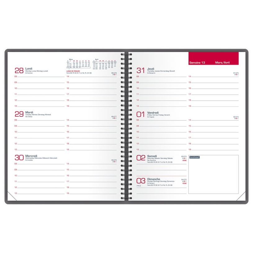 3147281771605-Agenda spiralé à élastique Oxford My Fab - 1 semaine sur 2 pages - 12 x 15 cm - disponible dans d-P_79370347_10-6