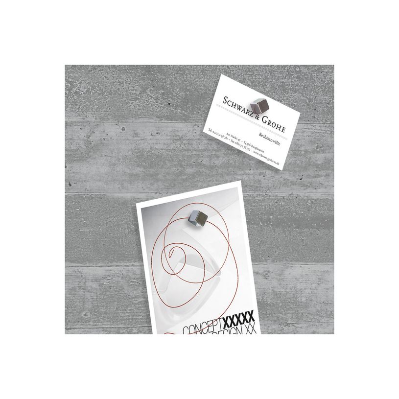 2012347898668-Sigel Artverum - Tableau magnétique en verre - 48 x 48 cm - béton structuré-P_79370511_3-2