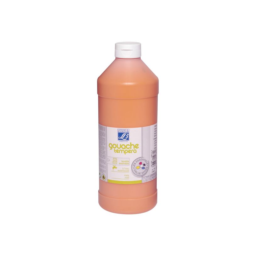 3013641885148-Les Essentiels - Peinture - gouache - orange - 1 l-P_79370755_1-0