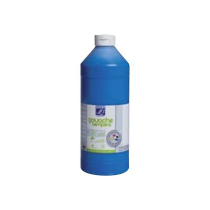 3013641885186-Lefranc Bourgeois - Peinture - gouache - bleu primaire - 1 l-P_79370759_1-0