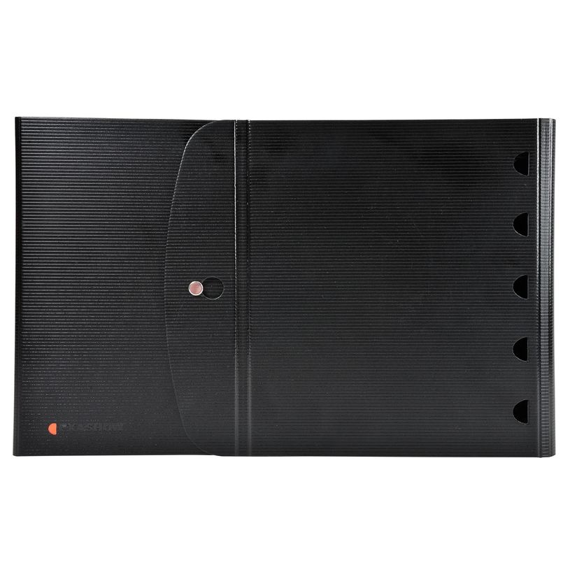 3130630562344-Exacompta Exactive Exashow - Classeur à l'italienne rechargeable - 50 vues - 5 positions - A4 - noir--2