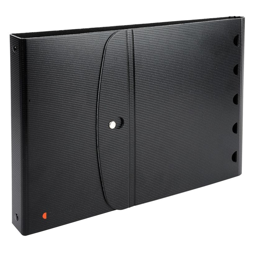 3130630562344-Exacompta Exactive Exashow - Classeur à l'italienne rechargeable - 50 vues - 5 positions - A4 - noir--3