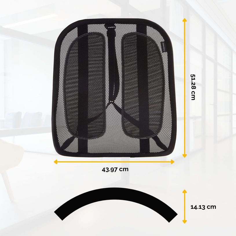0043859600434-Fellowes Office Suites - Support dorsal en maille - compatible avec tout type de chaises-P_79371127_3-1