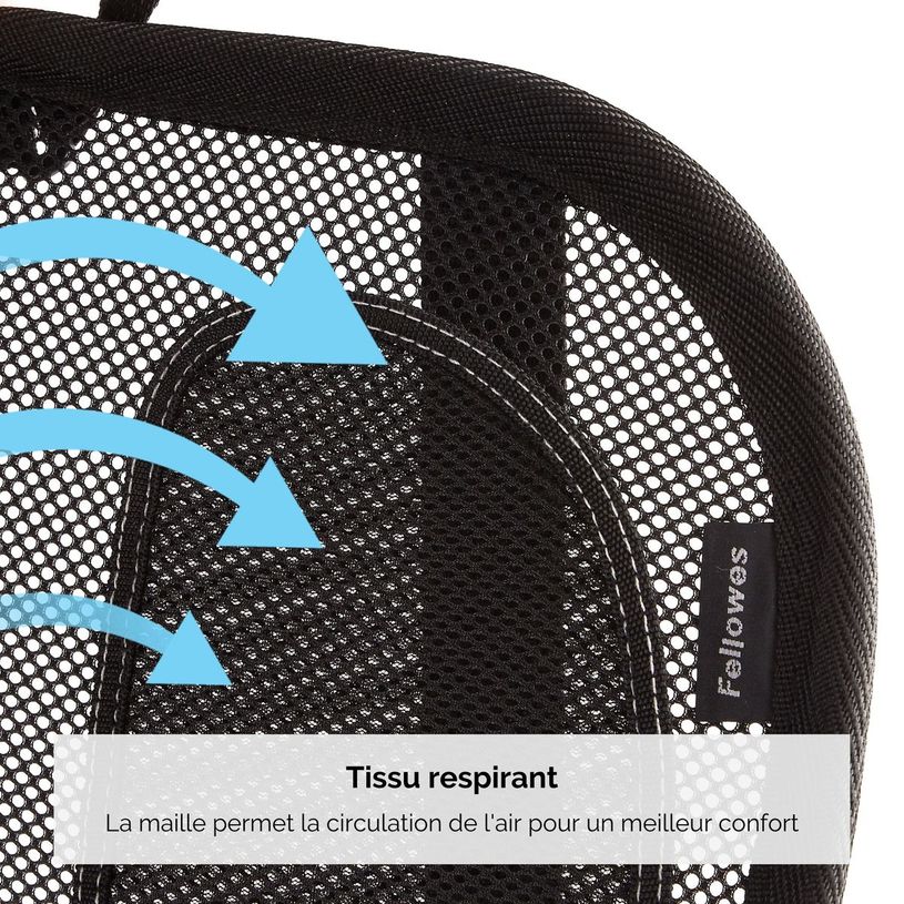 0043859600434-Fellowes Office Suites - Support dorsal en maille - compatible avec tout type de chaises-P_79371127_5-3