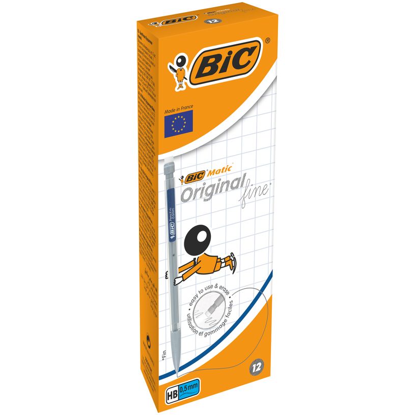3086126604589-BIC Matic Classic - Pack de 12 porte mines - HB - 0,5 mm - noir-P_79371230_1-0