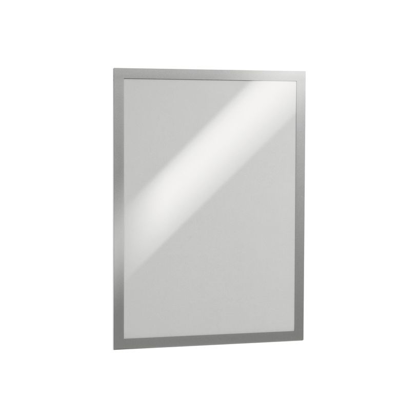 4005546404905-Durable Duraframe - 2 Cadres d'affichage adhésif repositionnable - A3 - argent-P_79371296_5-0