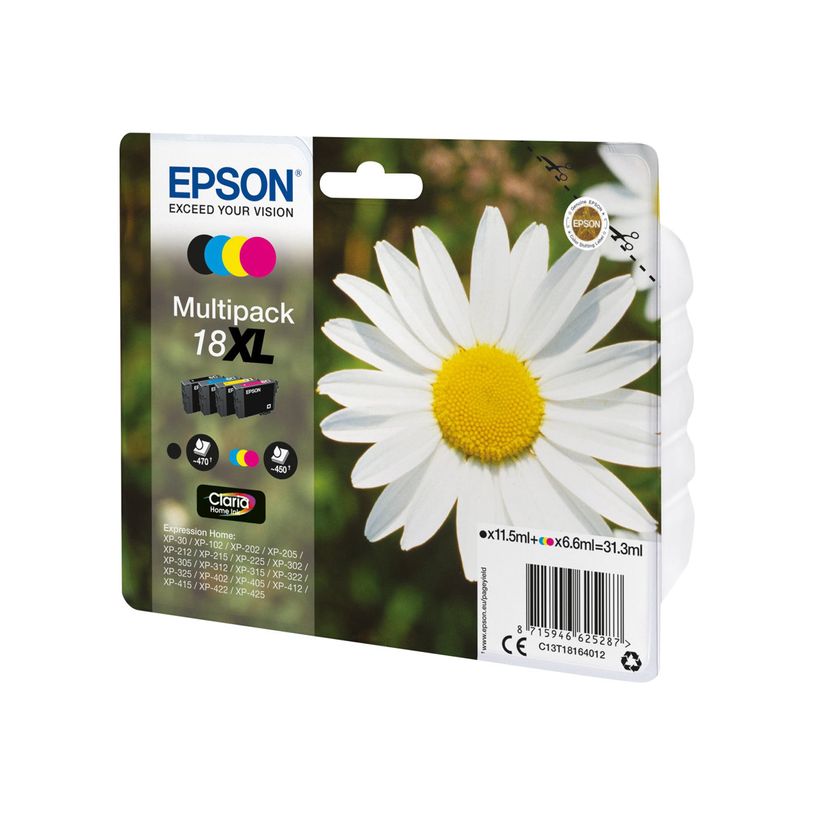8715946625287-Epson 18XL Pâquerette - Pack de 4 - noir, cyan, magenta, jaune - cartouche d'encre origina-P_79372033_6-3