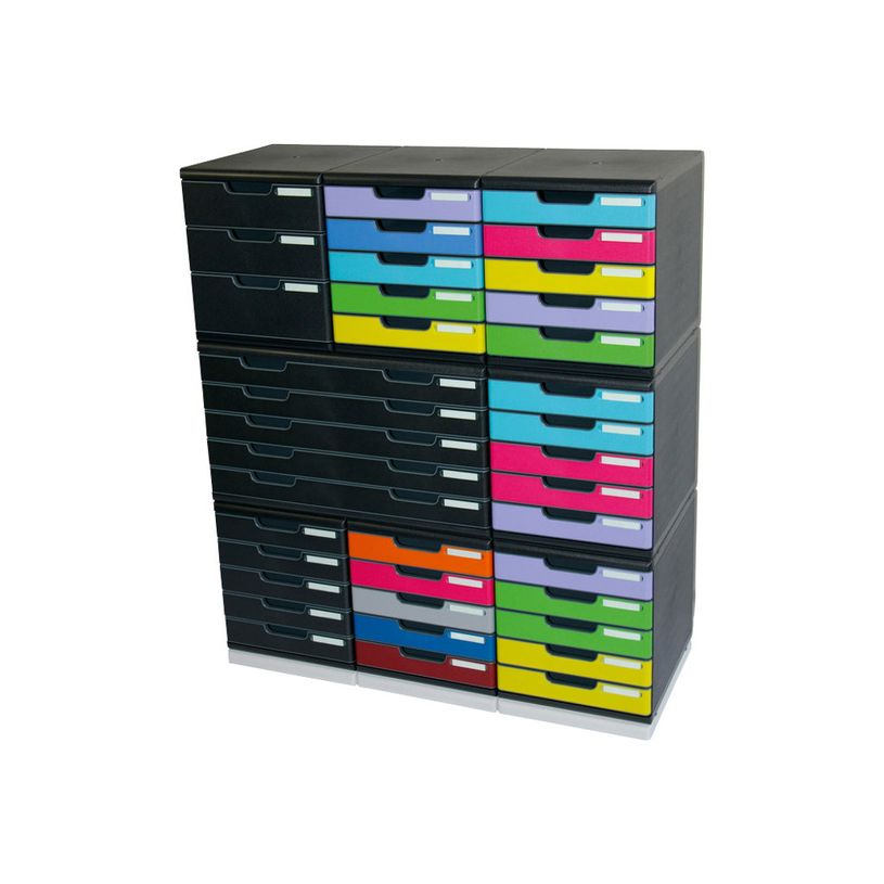 9002493422728-Exacompta Modulo Ecoblack - Module de classement 5 tiroirs - noir-P_79372528_3-2