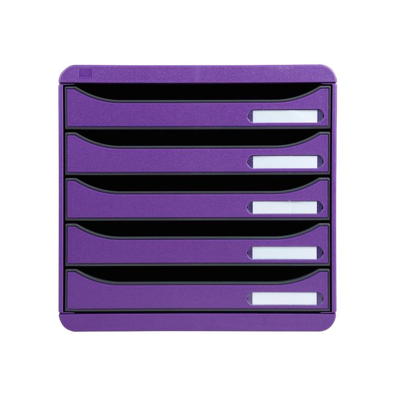 9002493422896-Exacompta BIG- BOX PLUS Classic - Bloc de classement 5 tiroirs - violet-P_79372529_1-0